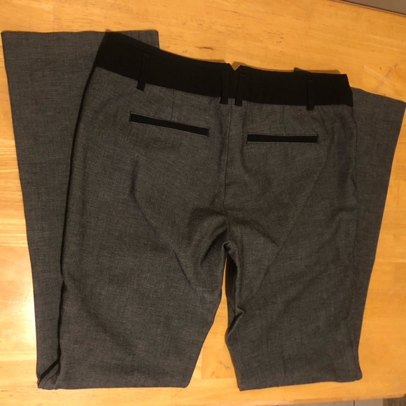 Express Columnist Charcoal Gray and Black Barely Boot Pants Size 10 Regular - Picture 2 of 8